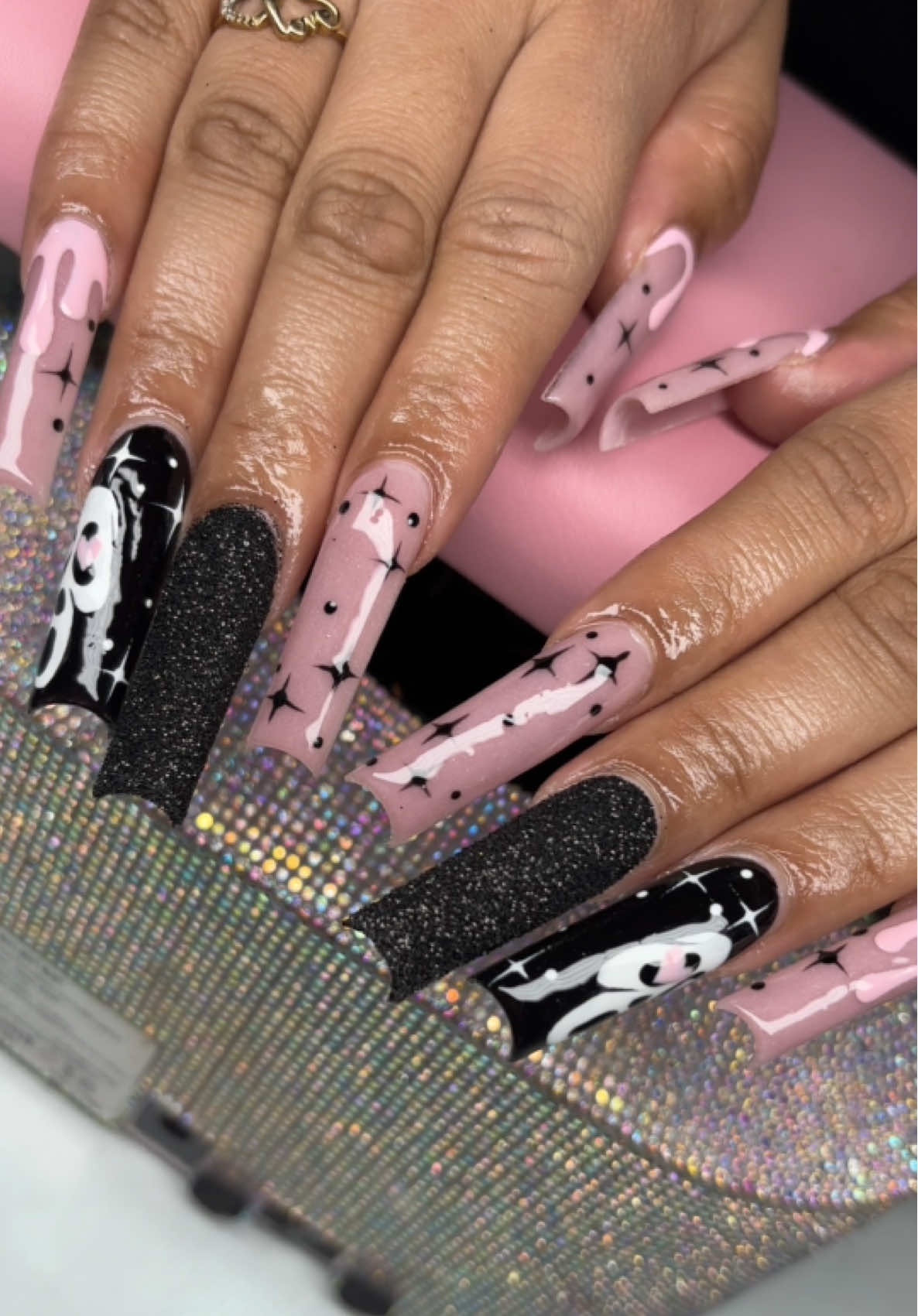 Ghostface🖤✨ #nails #lanailtech #fyp