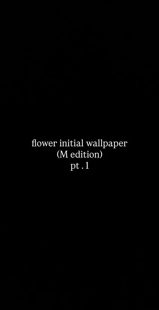 #initial #flower #wallpaper #xyzbca #Love #couple #foryoupage #M 