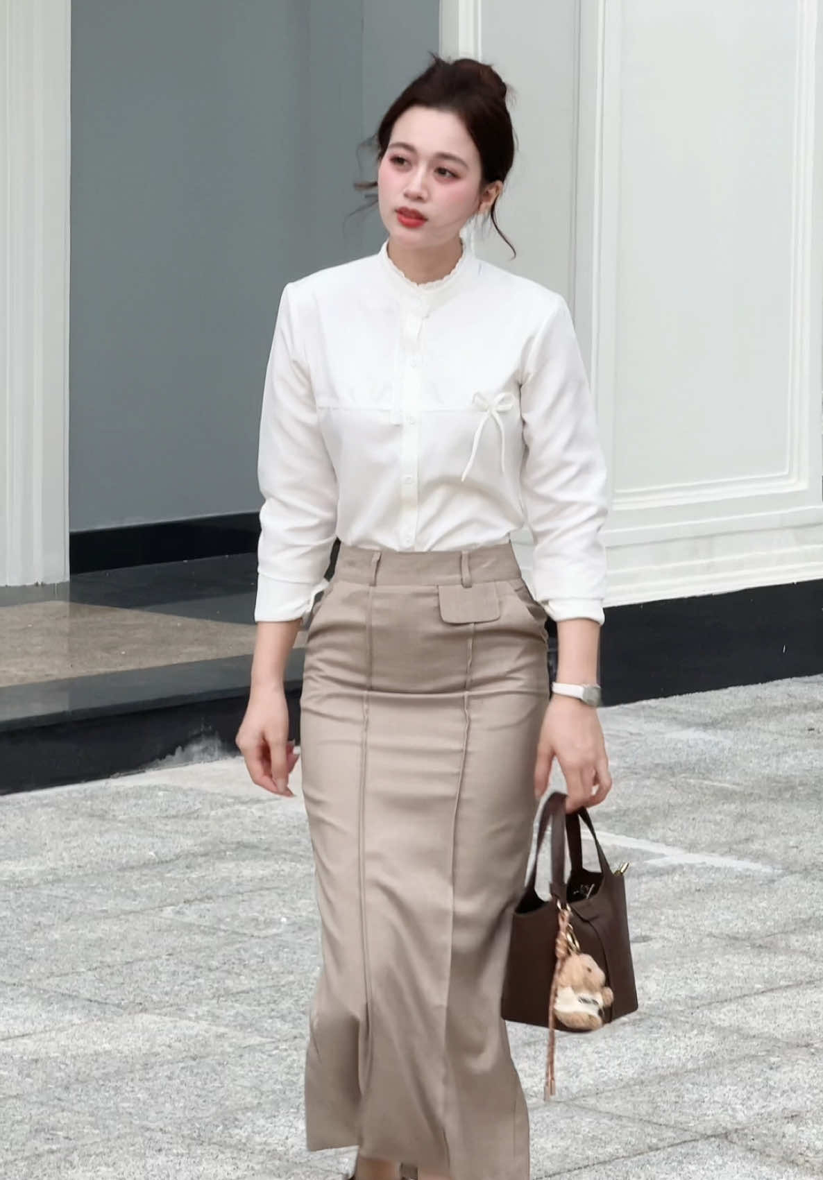Nguyện mặc sơ mi đi làm hết 6 ngày trong tuần vì quá mê 🥰 #lamerci #somi #thoitrangcongso #outfit #xuhuong 