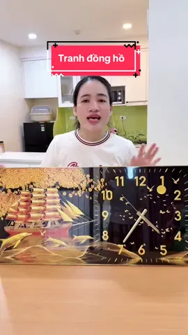 Tranh đồng hồ tráng gương. #tranhtreotuong #nhacuaenn #CapCut 