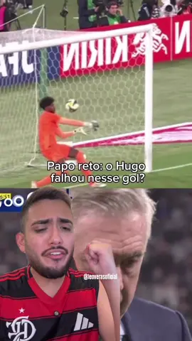 Pra mim tbm foi falha do Hugo nesse lance e pra vcs?