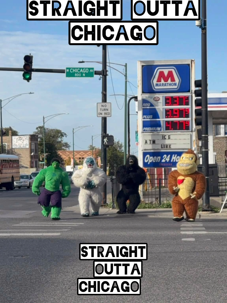 Straight outta Chicago💯🦍 #hulksmash #chicagotiktok #chicagoturnup ##donkeykong  #fyp 