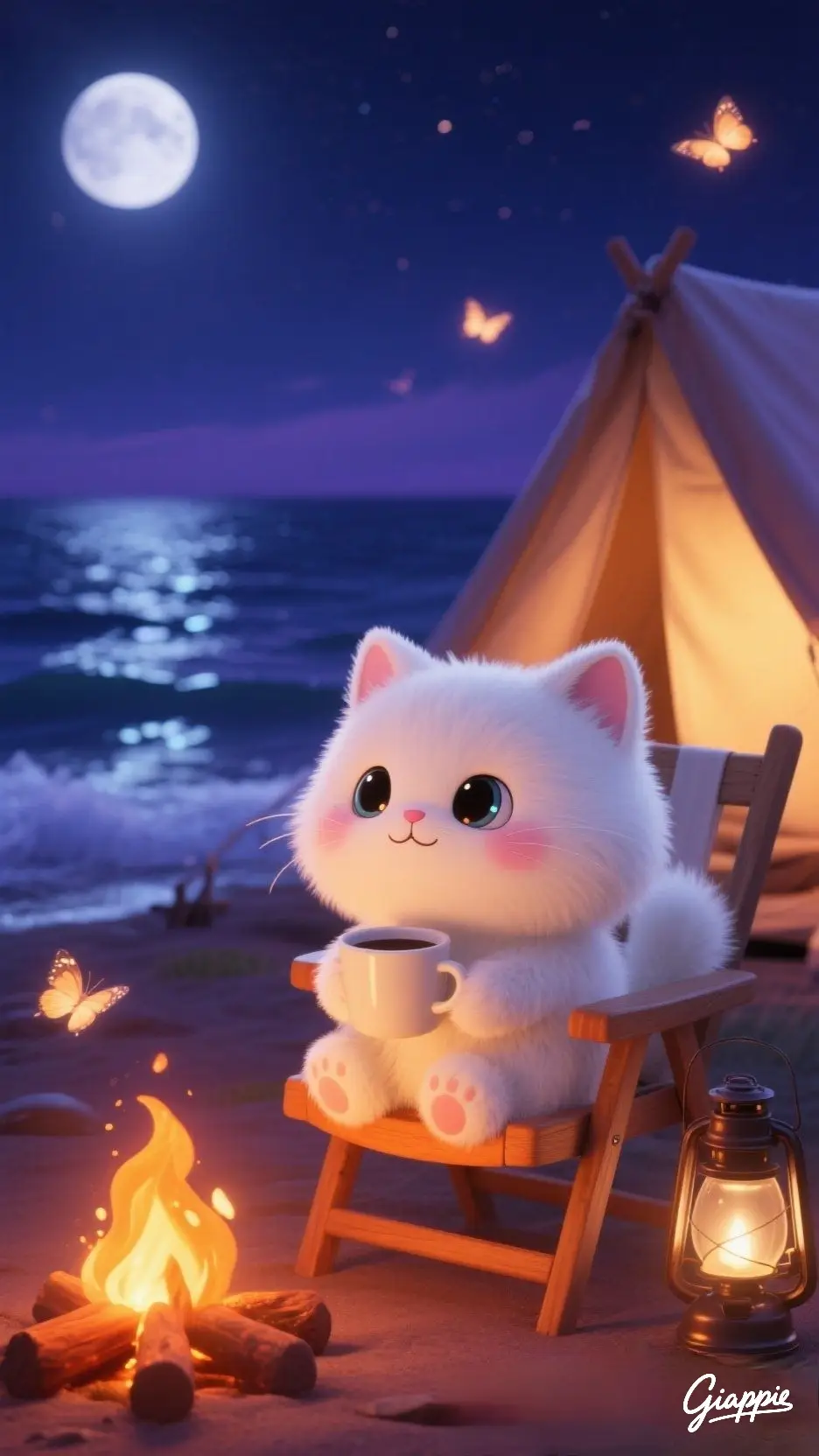 #12ConGiápCắmTrại #ĐêmBìnhYên #Chibi3D #ÁnhTrăngVàLửa #ZodiacCampingNight 