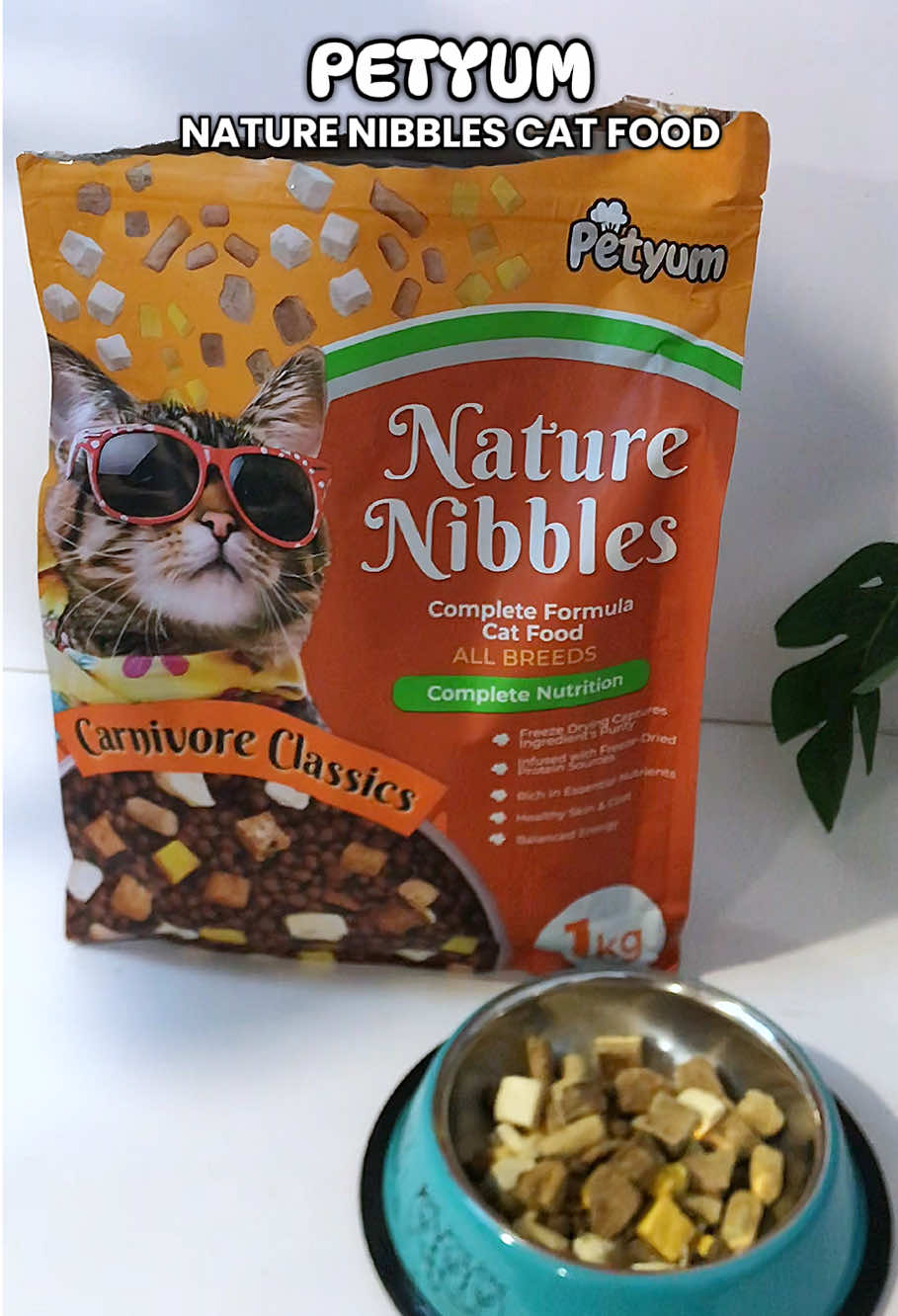 1kg cat food for kitten and adults, tipid at healthy, made from real meat nakapamura lang! 🥰💯 #petyumcarnivoreclassics #petyum #petyumcatdryfood #catfood #drycatfood 