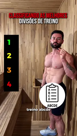 Concorda com essa lista? 👇🏻  Lembrando que, nao existe “a melhor” divisão de treino, e sim, a que melhor se encaixa para voce, seu objetivo e nível de treino.  Divisão completa Push/ Pull/ Legs/ Upper/ Lower  Segunda: Peito, ombro e Triceps  Supino inclinado Halteres  Crucifixo maquina ou cabo Cross over elevação lateral Desenvolvimento maquina Triceps Frances corda Triceps em pé no cabo barra W   Terça: Costas e Biceps  Puxada alta frente Remada curvada  Pulldown Crucifixo Inverso Maquina Rosca direta barra W Rosca Scott  Quarta - Quadríceps  Extensora agachamento livre leg 45 búlgaro cadeira adutora gemeos em pé   Quinta off  Sexta: Upperbody  Supino maquina remada Baixa desenvolvimento halteres elevação frontal corda rosca martelo  triceps testa barra w   Sabado: Posteriores  Stiff mesa flexora cadeira flexora levantamento terra sumo  Cadeira abdutora gemeos sentado   Séries: manter 3 series validas de 8-12 repetições por exercicio  Tempo de intervalo: 1-2 minutos entre as series #musculação #treino #academia #Fitness #dieta 