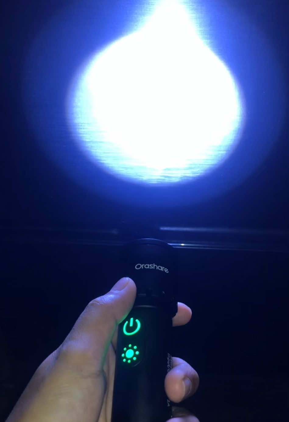 Rechargeable Flashlight 🔦.  #flashlight #orashare #rechargeableflashlight #fyp #creatorsearchinsights 