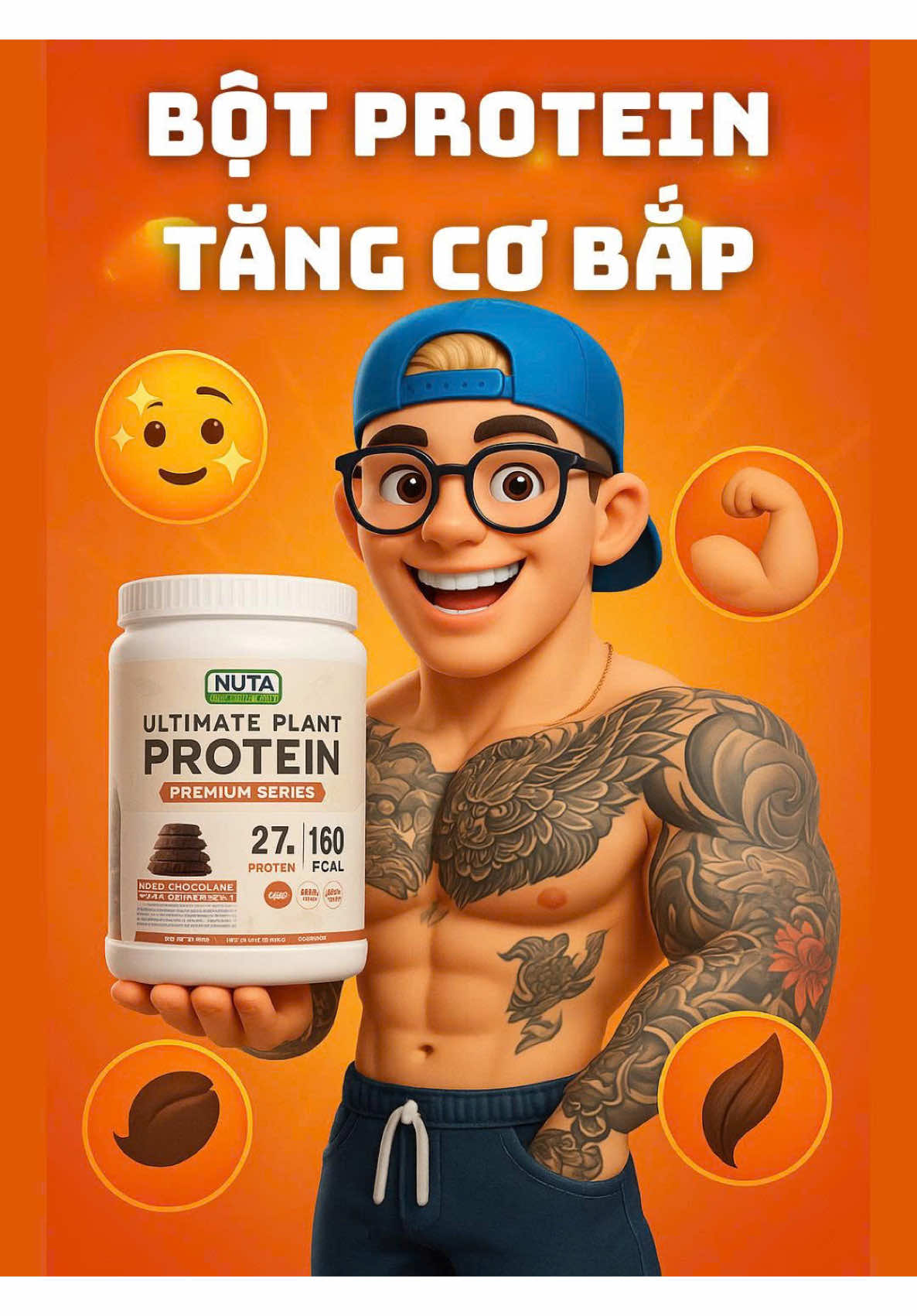 Bạn có biết ai là đối tượng được khuyên dùng bột protein thực vật để tăng năng lượng và phục hồi cơ bắp không? 🌱 #suckhoecungtom #proteinthucvat #nuta #thucphambosung #LearnOnTikTok 