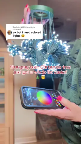 Replying to @Nikki Cornelius these multicolored waterfall Christmas tree lights will make stringing your Christmas tree so much easier! #C#ChristmasC#ChristmasDecorC#ChristmasLightsC#ChristmasTree