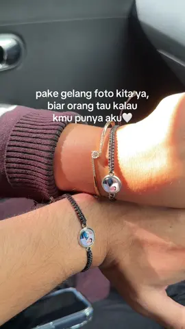 dipake terus yaa jangan dilepasin🥹🤍 #fyp #gelang #gelangcouple #couple #kadopacar 