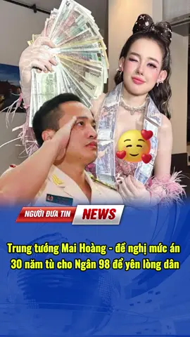 Trung tướng Mai Hoàng - đề nghị mức án 30 năm tù cho ngân 98 để yên lòng dân. #tintuc #tintuc24h #thoisu #vtv #vtvcab 