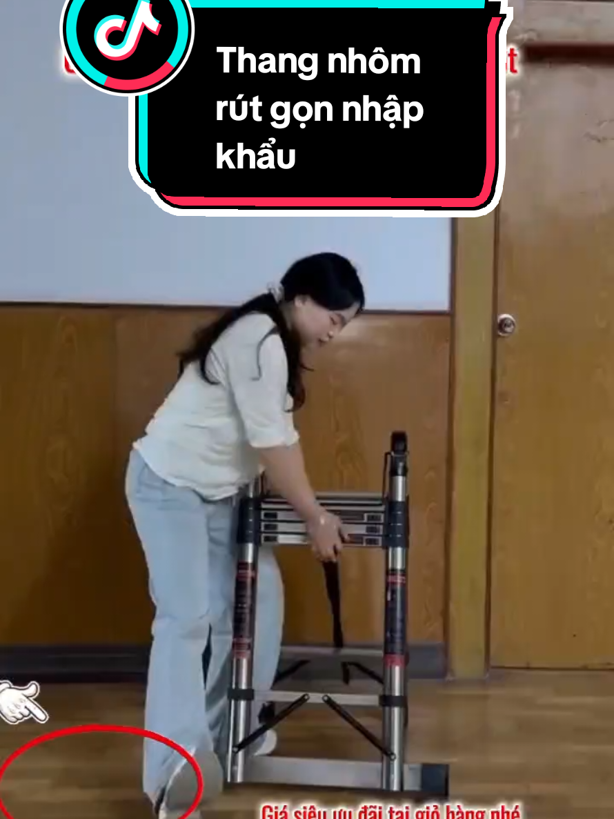 Thang nhôm rút gọn nhập khẩu cao cấp #xuhuong #viral #trending #thangnhom #thangrut 