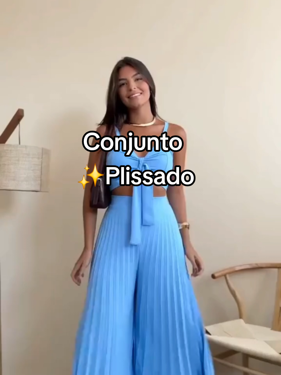 ✨️Conjunto Cropped e Calça Plissada / Look Elegante ✨️ #conjuntofeminino  #conjuntoplissado #lookelegante  #viral  #modacriativa 