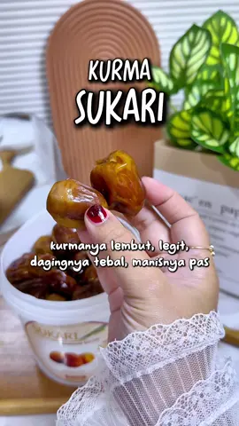Kurma Sukari Premium kemasan ember 850gr dari dunia haji, manis lembut lumer #kurmasukari #kurmasukaripremium #kurmasukariember #sukari #ramadhan  