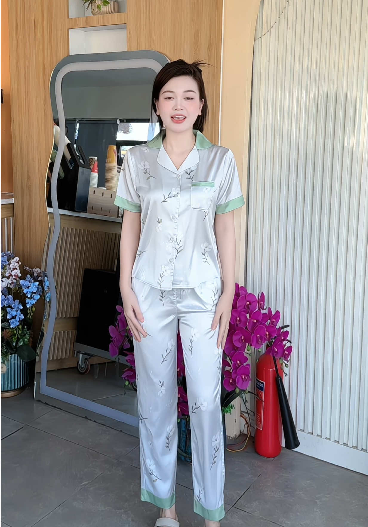 Đồ ngủ lụa trang nhã lịch sự #tiktok #phoido #dongulua 