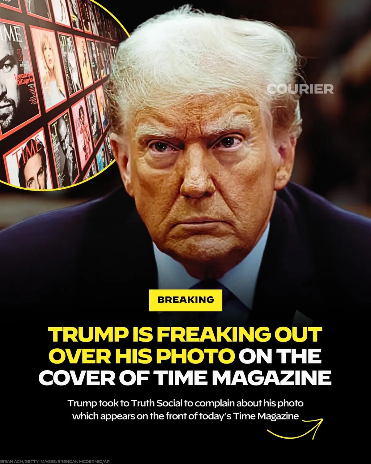 Have you seen the Time Magazine cover Trump’s freaking out about? COURIER has you covered 👉