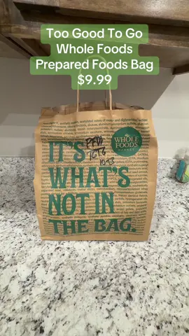Unpack my Too Good To Go prepared foods bag from Whole Foods with me! I paid $9.99 and it has a value of $34.96. I love all of the new items to try!! Do you like Whole Foods soup?! #toogoodtogo #wholefoods #food  #mysterybag  #groceryhaul   @Too Good To Go @wholefoodscanada  @Whole Foods Market 