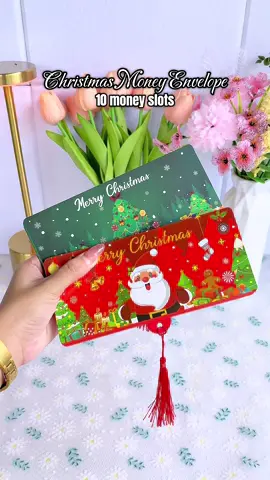 Christmas money envelop with 10 slots #christmasmoneyenvelope #moneyenvelop #christmasgift #giftidea #christmasgiftideas 