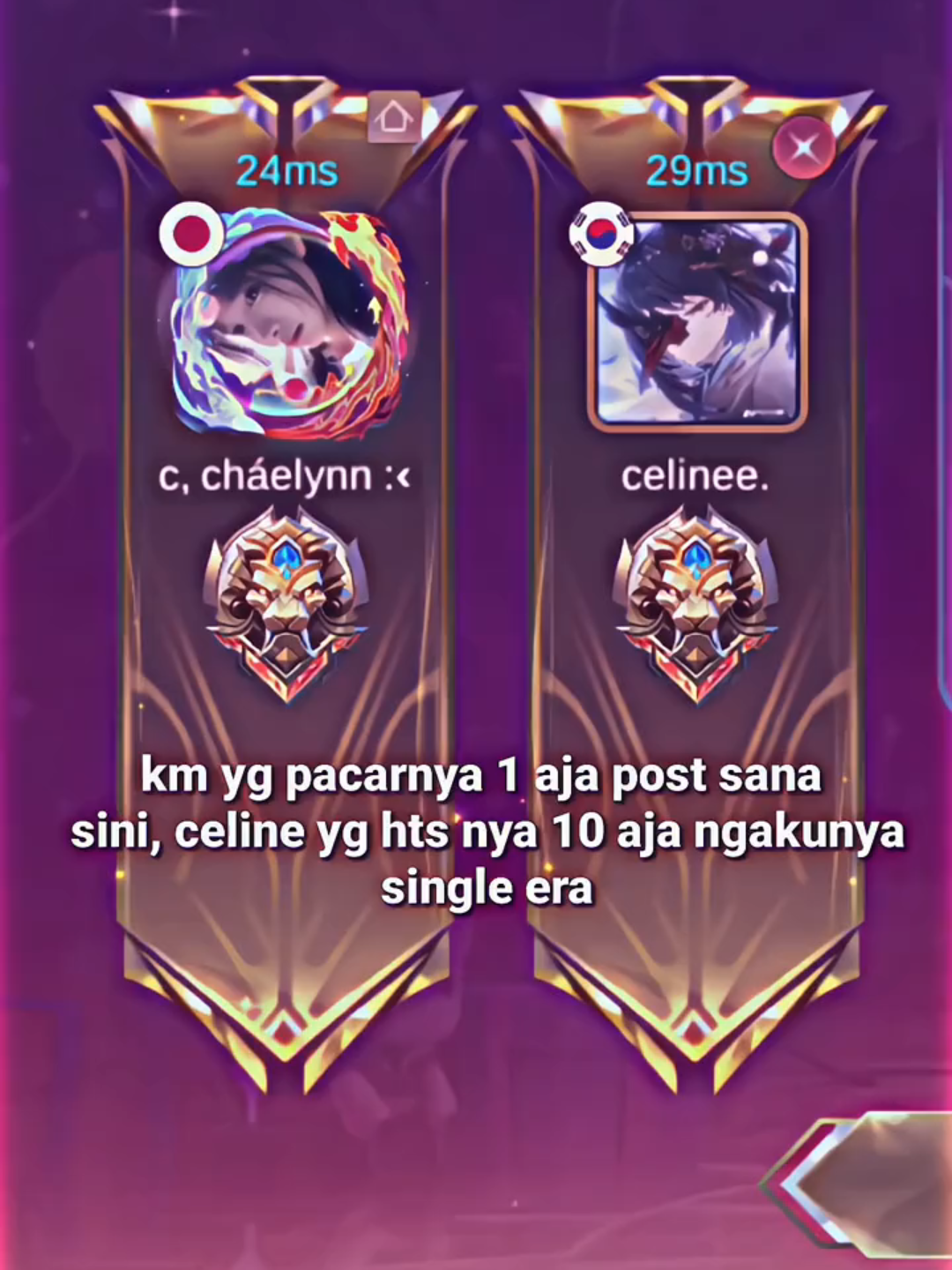 #cheyy ; astagaa celinee 😔😔 .  .  .  #margafavgirls #kittymiaw #mobilelegendsbangbang #fyp  cr @ris.  w/@celinee 𝐅𝐠𝐢𝐫𝐥𝐬୨୧ֶֶָָ  ib : yg lewat fyp 