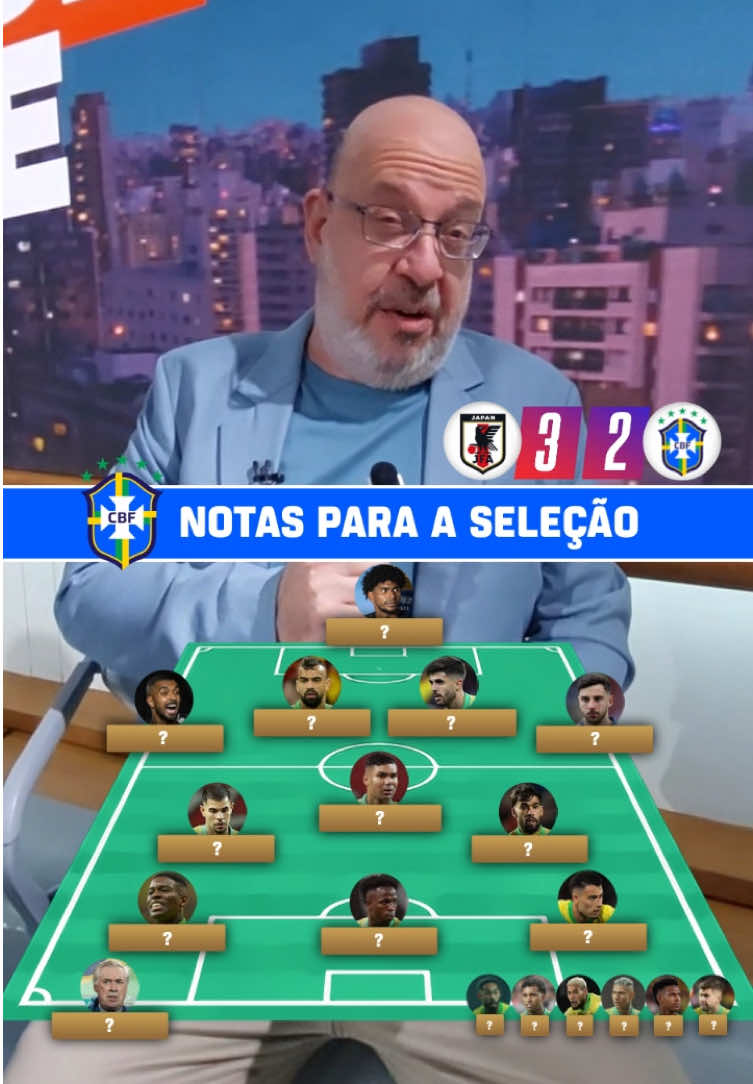 AS NOTAS DA SELEÇÃO BRASILEIRA! 👀 Concorda com o Birner, fã de esportes? 🤔 #futebolnaespn  #brasil #SelecaoBrasileira #ancelotti 