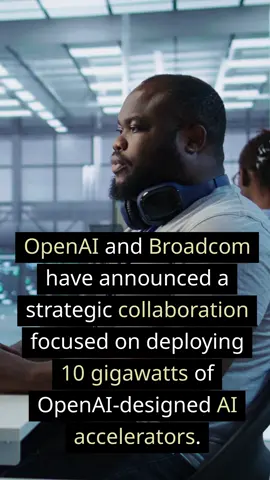 How will 10 gigawatts of AI power change the world? This massive deployment could revolutionize AI capabilities and global tech infrastructure. Source: https://openai.com/index/openai-and-broadcom-announce-strategic-collaboration Follow for daily AI launches. #OpenAI #Broadcom #AIAccelerators #TechNews #ArtificialIntelligence #Innovation