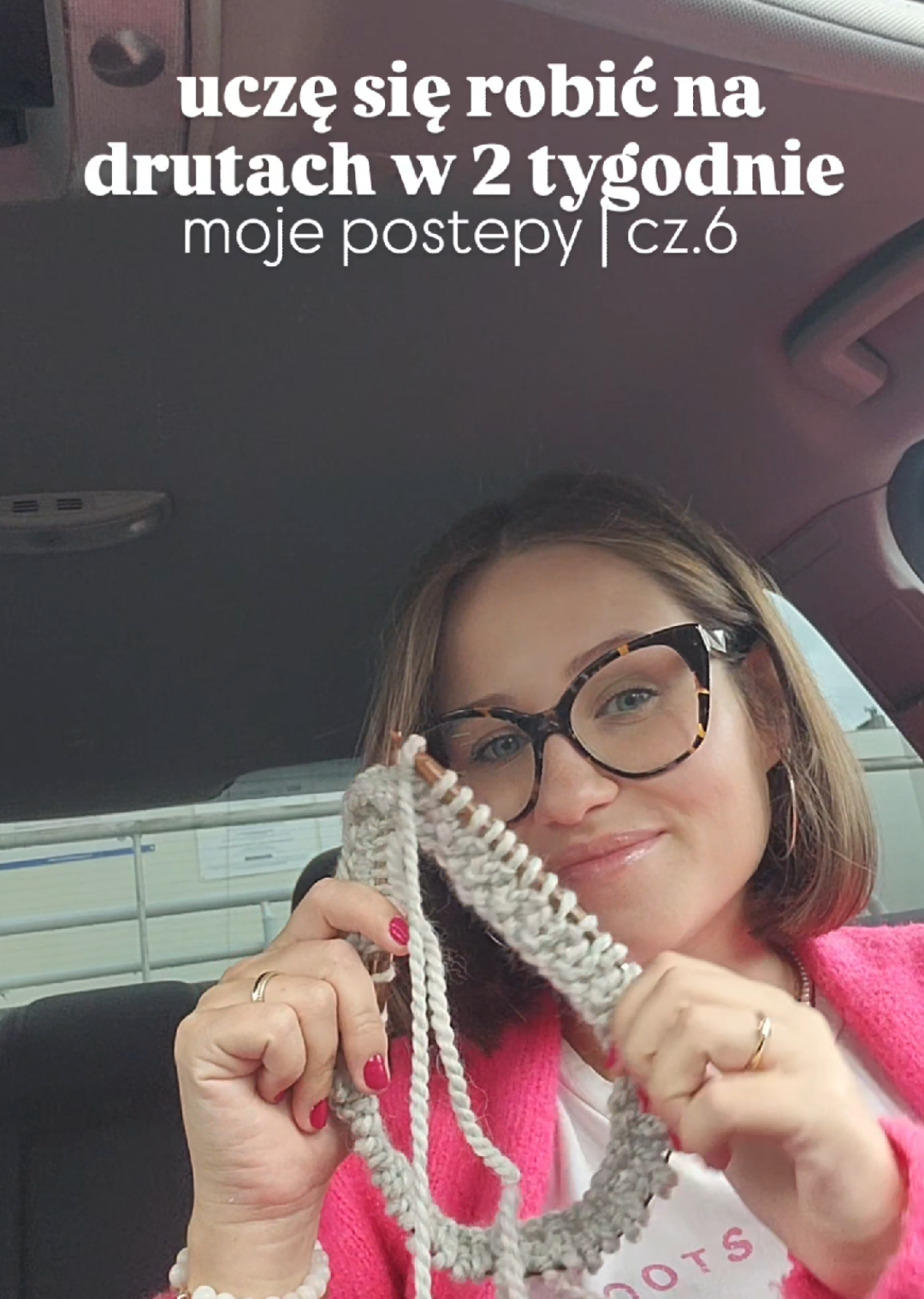 nie mogę się doczekać efektu końcowego 😍 #druty #wyzwanie #knitting #małekroki #działanie 