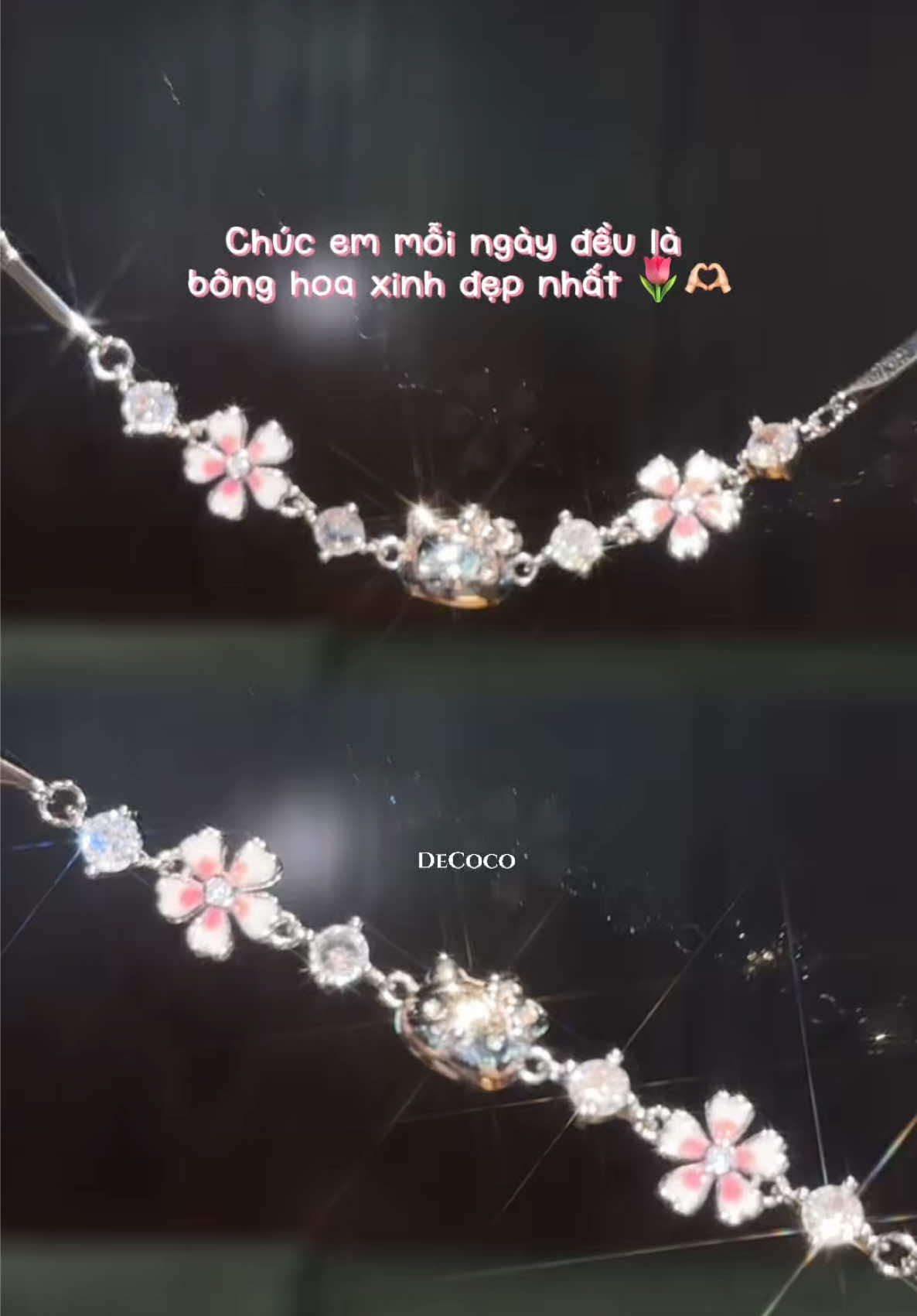 Chúc em mỗi ngày đều là bông hoa xinh đẹp nhứt 🌷🫶🏻 #decoco #viral #accessories #phunuvietnam #quatang 