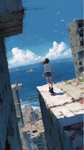 軍艦島で決死のライドするスケボー女子(軍艦島・長崎） The Skateboard Girl's Desperate Ride on Battleship Island ( Battleship Island, Nagasaki ) 他のシリーズ動画はプロフィール をクリック     #スケボー女子    #スケートボード   #スケボーアート #自然の絶景　#街の絶景  #坂道マニア　#絶景クリエイター #坂道ダウンヒル  #ダウンヒル女子 #AIアート #デジタルアート  #アニメ風 #全力坂 #cooltrick #digitalart #AIart #AIVideo #GenerativeAI #AI生成 #AI風景    #軍艦島  #長崎県  #廃墟マニア  #オーリージャンプ  #オーリー  #命がけライド