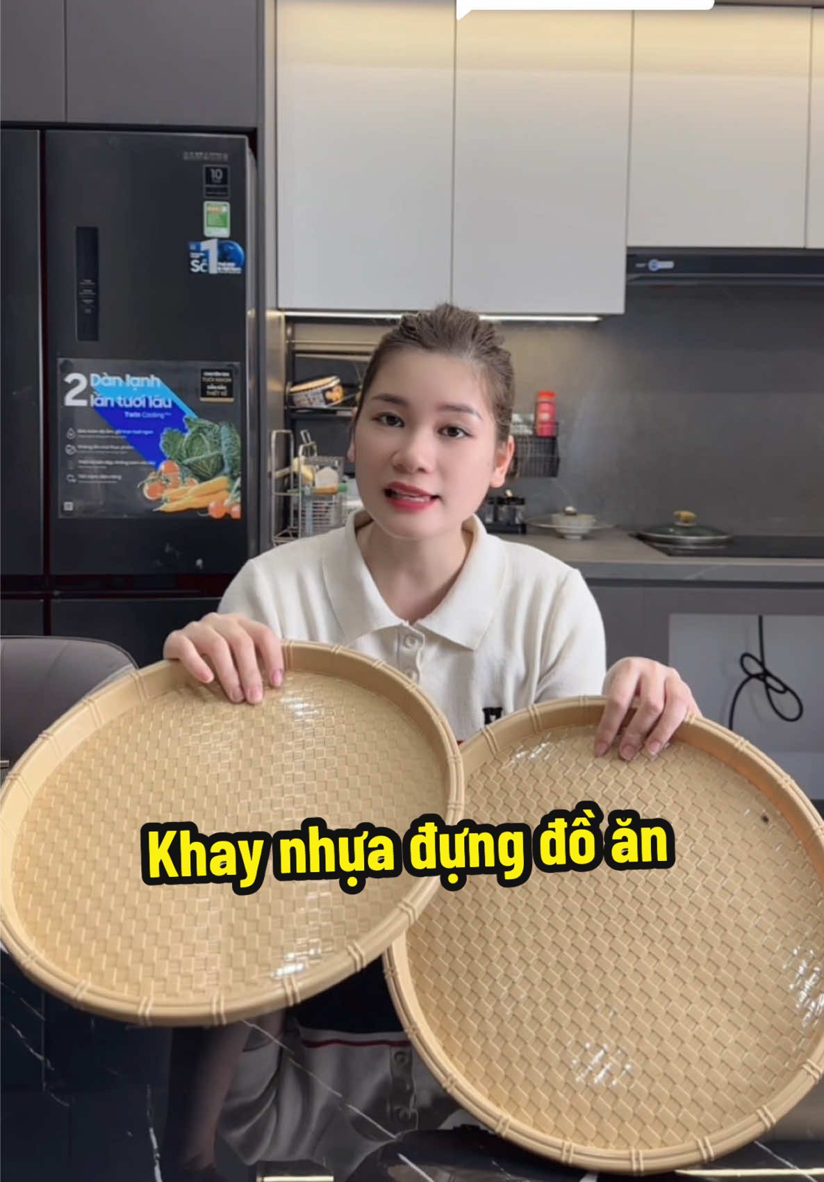 Trả lời @Diệu Anhh  Khay nhựa đựng đồ ăn #khaynhua #khaydungdo 
