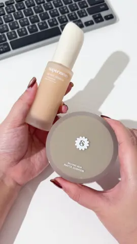 เทียบสีคุชชั่น Supermom (เฉพาะเฉดที่ยังมีสต็อก) กับ รองพื้น Supermom lumi matte foundation  ❗️สีอาจไม่ตรงเป๊ะ 100% ใช้เป็นไกด์ไลน์ช่วยเลือกเฉดที่เหมาะกับผิวของลูกค้าค่ะ #supermomcosmetics  #supermomcushion