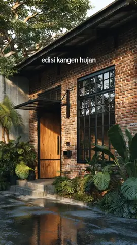makin hujan, makin syahdu #desainrumah #desainrumahindustrial #rumahminimalis #rumahaistetik #rumahkonsep 