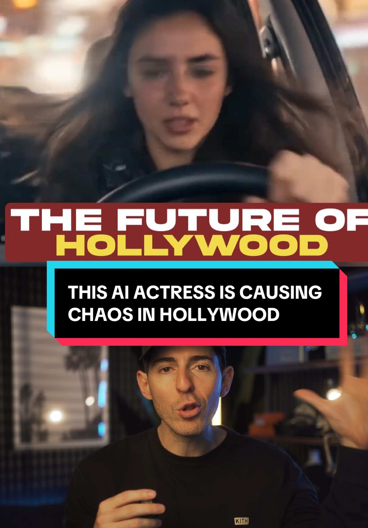 This AI actress is causing major chaos in Hollywood #ai #artificialintelligence #Tech #technology #techtok #hollywood #actor #entertainment #movie #creator