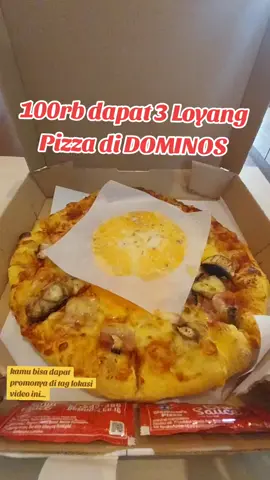 coba deh kamu cek sendiri promo di tag lokasi video ini. pizza dominos beli 1 gratis 2 loh... #juarajajanoct #pizza #dominos #dominospizza #pizzalover 