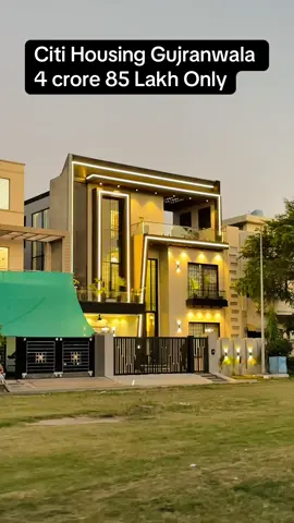 📍 Location: Citi Housing, Gujranwala 🏡 10 Marla Ultra Modern House 🌳 Facing Park | Prime Location 💰 Demand: 4 Crore 85 Lakh PKR ✨ Stylish Design | Luxury Finish | Ideal for Living 📞 For Details: 0322-7516811 #CitiHousingGujranwala #GujranwalaProperty #UltraModernHouse #LuxuryLiving #DreamHome         
