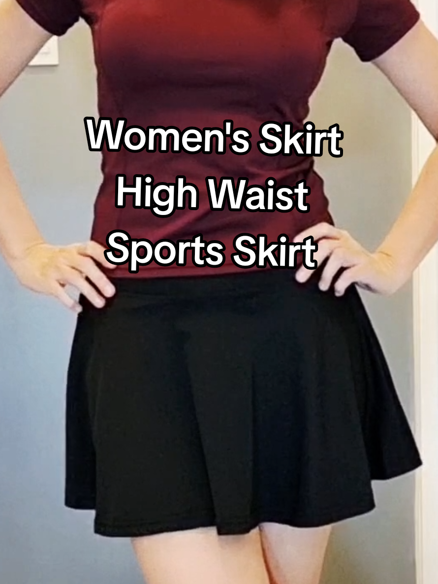 Replying to @catherineayado for Women's Skirt High Waist Sports Skirt with Inner Cycling Shorts and Side Pockets