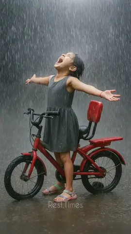 #resttimes #happy #rain #playing #fyp 