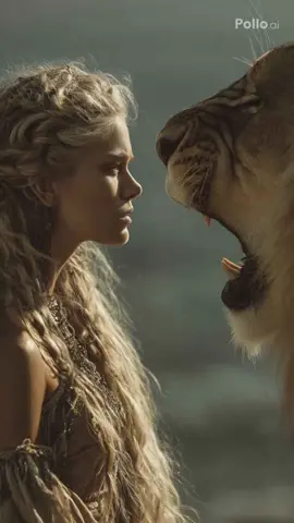 Share your feelings in the comments ✨🦁Created with @Pollo AI_Offical #divinefemininepower #cinematicart #aifantasyart  