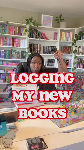 Logging my new books 📚 #bookorganization #books #homelibrary #libib 