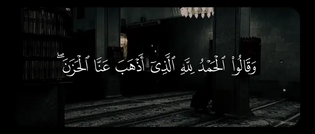 وَقَالُوا۟ ٱلۡحَمۡدُ لِلَّهِ ٱلَّذِیۤ أَذۡهَبَ عَنَّا ٱلۡحَزَنَۖ إِنَّ رَبَّنَا لَغَفُورࣱ شَكُورٌ ۝٣٤﴾ [فاطر ٣٣-٣٤] #عمر_ضياء_الدين #سورة_فاطر #quran #قران 