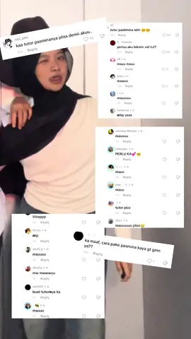 kurleb kaya ginii, malu bgt bikin ginian 😭 #4u #fyp #pashmina #hijabtutorial 