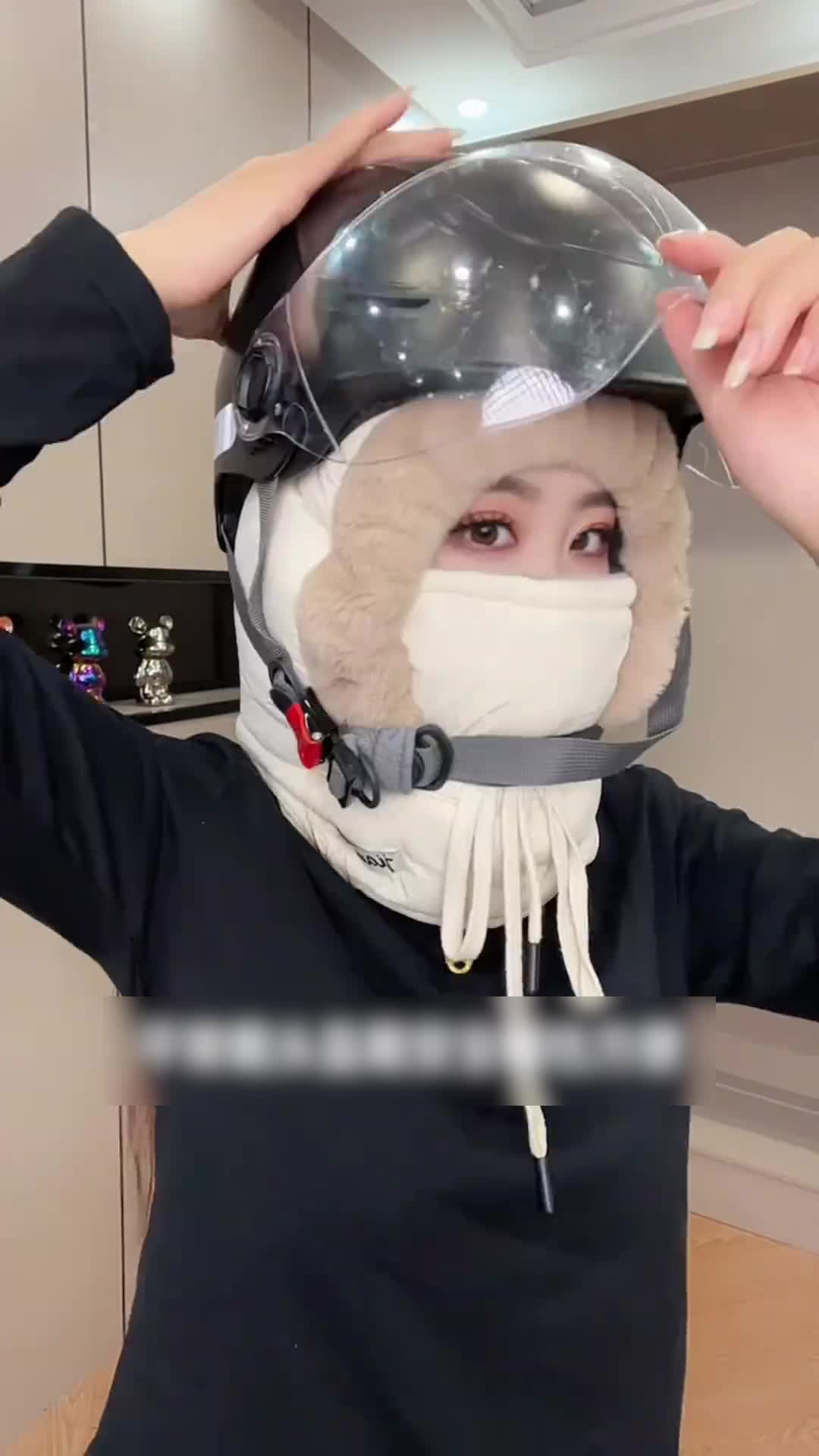 หมวกปั่นจักรยาน มาใหม่ ทนความเย็นและกันความร้อน หนา มีปลอกคอและหมวกในตัว ให้การป้องกันหู 