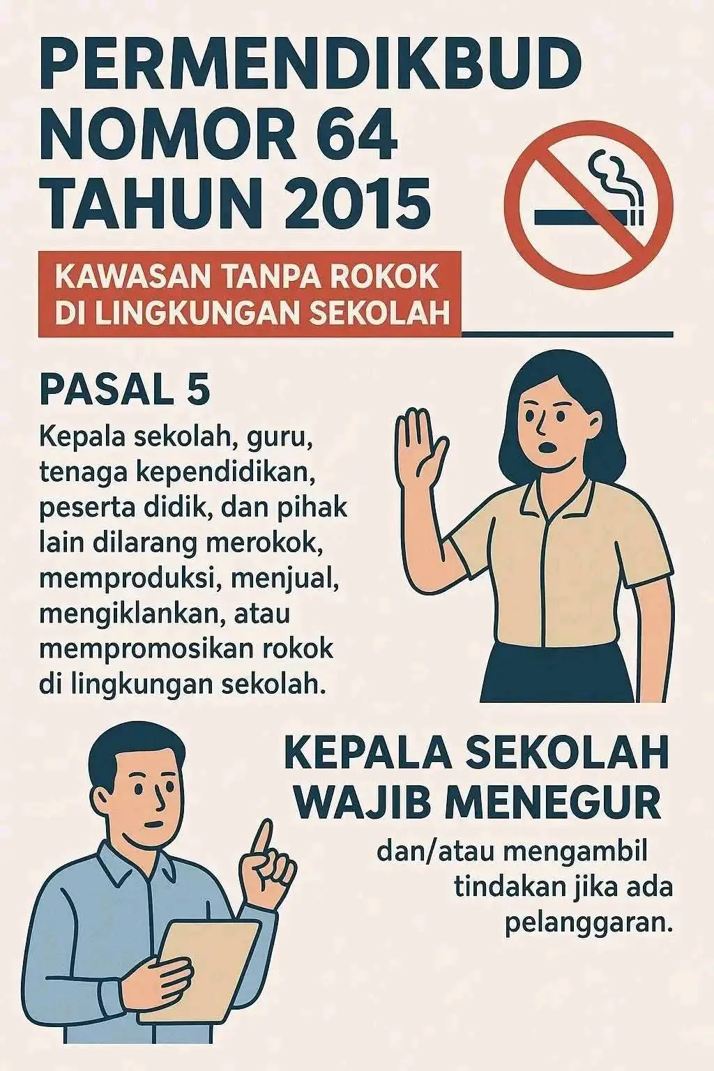 💡 “Tau Gak Sih? Ternyata Sekolah Wajib Bebas Rokok! Ini Dasar Hukumnya” Temen: “Bro, ngerokok biar keliatan dewasa.” Aku: “Dewasa mah bayar SPP sendiri dulu 😎🚭” Inget ya gengs, sekolah tuh zona bebas asap! #viral  #fyp  #sekolah  #trending  #guru 