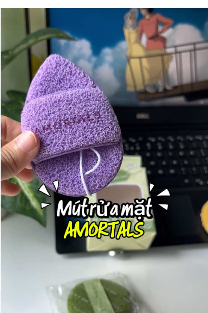 Rửa mặt kết hợp bọt biển này sạch lắm á #mutruamat #botruamat #amortals #lamsachda #lalareview 