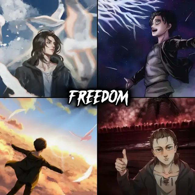 For Eren Yeager from Attack on Titan, freedom is the ultimate struggle to break free from the shackles of an oppressive world. Since childhood, Eren has believed that freedom can only be achieved when there are no more walls, barriers, or enemies controlling his life. For that freedom, he is willing to sacrifice everything, even becoming the enemy of the entire world. For Eren, true freedom means a world without chains — even if it has to be achieved with blood and suffering. Meanwhile, for Monkey D. Luffy from One Piece, freedom means living according to one's own will without being controlled by anyone. Luffy sails across the ocean not because he wants to be powerful, but because he wants to become the Pirate King — a symbol of the freest man in the world. For Luffy, freedom is not about destroying the world, but about enjoying life, protecting friends, and pursuing dreams without limits. In conclusion, Eren seeks freedom from the world, while Luffy seeks freedom in the world. Two different views, but both prove that freedom is the most valuable meaning of life for humans. #onepiece #AttackOnTitan #anime #manga #luffy #eren #freedom #aurafarming #aura #tiktokviral #explore #goat🐐 #4u 