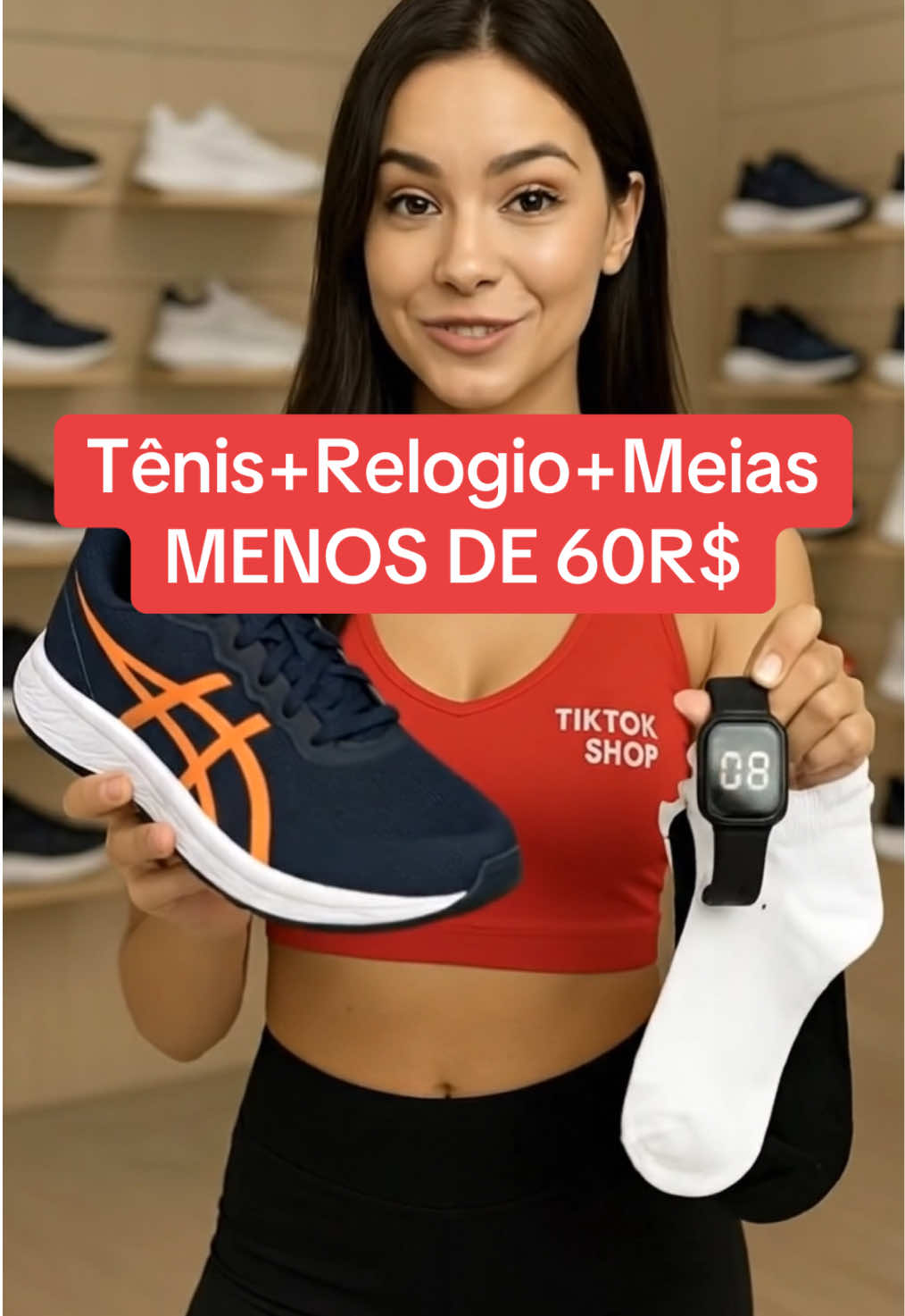 Tênis+Relogio+Meias #tenis #relogio #meia #homem #tiktokshop 