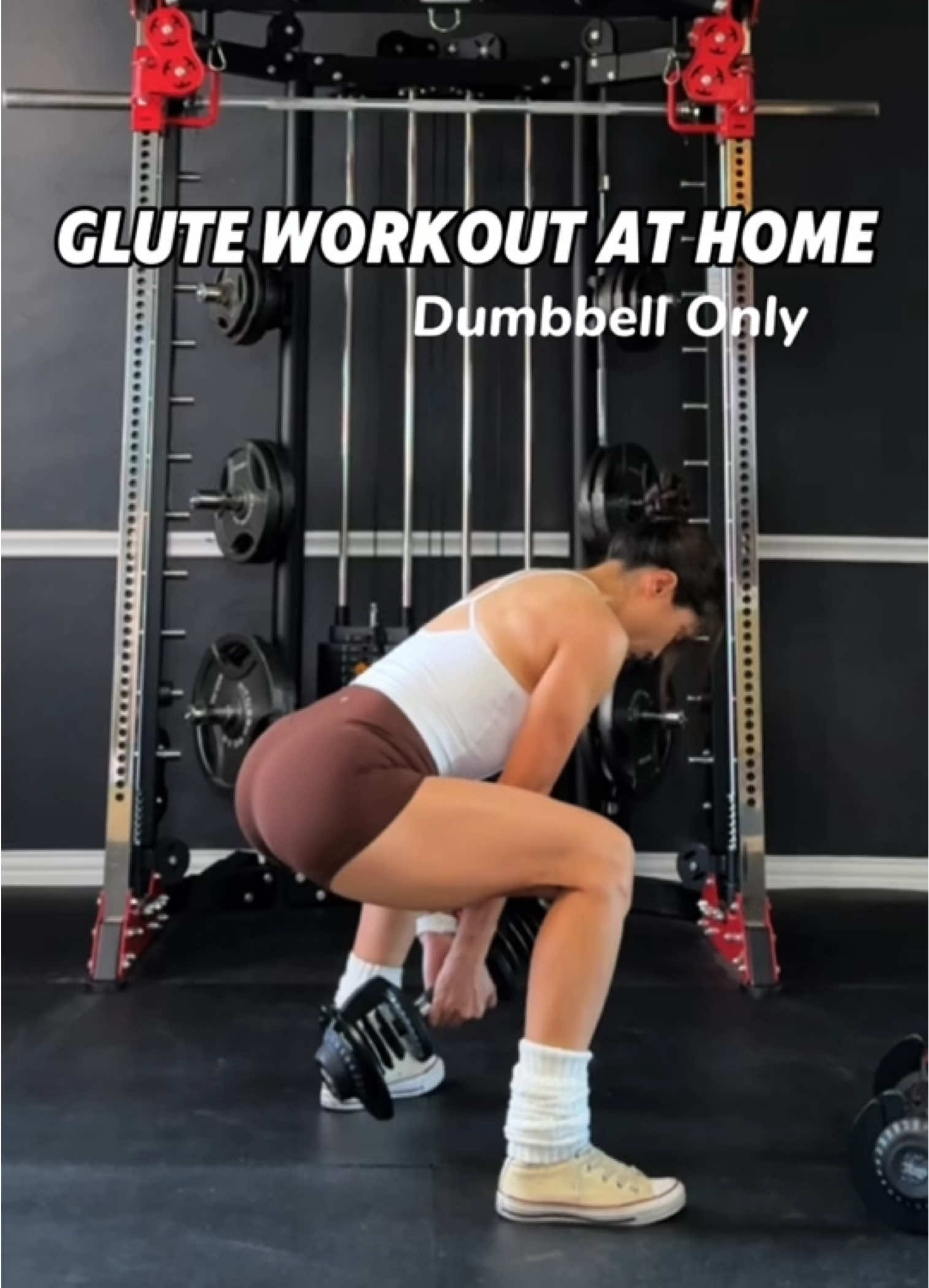 Glute workout at home No gym, no problem! | Dumbbell only 6 moves that target your glutes from every angle - build shape and strength with just one pair of dumbbells. Minimal space, maximum burn #homeworkout #workoutathome #gluteworkout #legday #lowerbodyworkout      