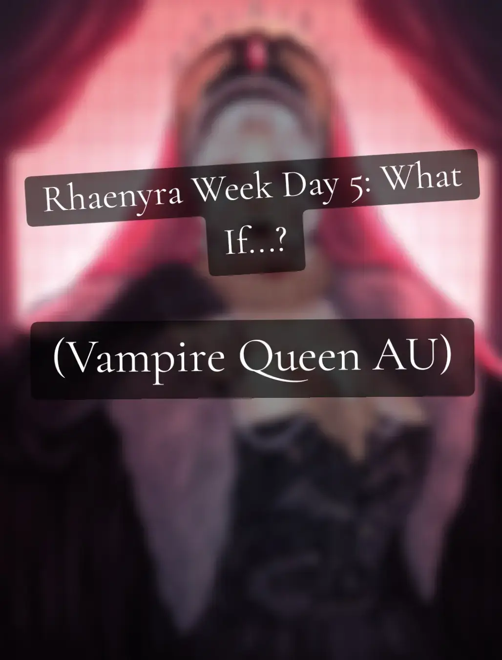 For day 5 of Rhaenyra Week we have Vampire Queen Rhaenyra AU!!!✨️✨️✨️ I was kinda lucky with this one cuz i had this piece as an old WIP already, so Rhaenyra Week gave me the perfect excuse to finish it 🤭 #artistsoftiktok #asoiaftiktok #hotd #asoiaf #rhaenyratargaryen 