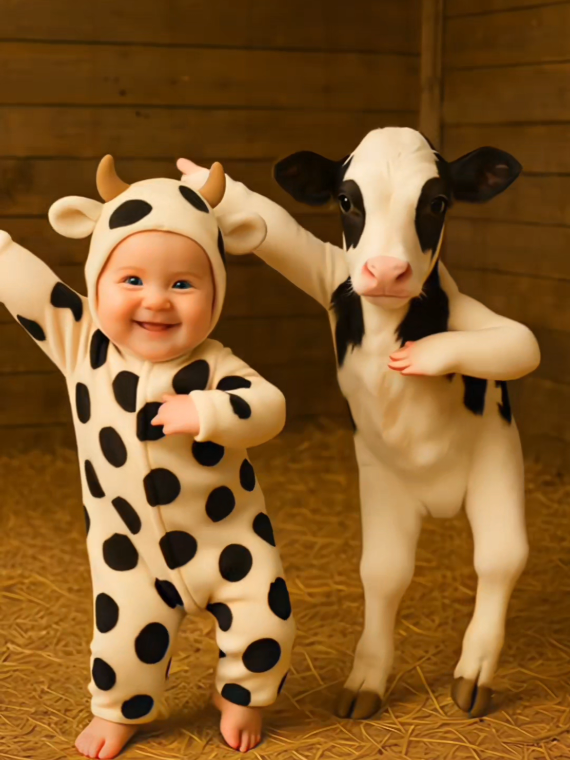 LA VACA LOLA 😂❤️ #baby #babydance #funnydance #funnybaby #kidsoftiktok 