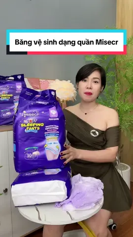 Băng vệ sinh dạng quần Misecr (30 miếng), chống tràn 360°, thoáng khí, phù hợp sử dụng ngày và đêm dành cho phụ nữ mang thai và sau sinh, Thích Hợp Cho Phụ Nữ #cindythuytichcuc #bangvesinh #quanbangvesinh #bangvesinhdangquan 