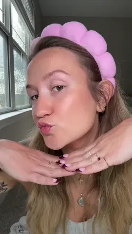 The easiest no makeup, makeup look! I used @Colorescience tinted sunscreen, @Saie blush in color SPICY and @e.l.f. Cosmetics brow laminting gel. #nomakeupmakeup #grwm #goodmorning #makeup #fyp 