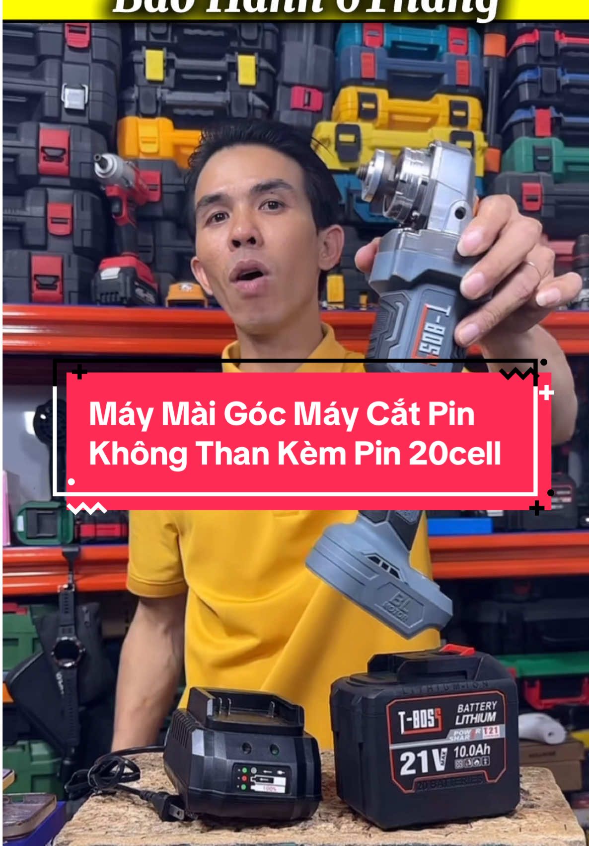 Máy mài pin động cơ không chổi than lỏi đồng kèm pin20cell dòng xã cao#maymai #maymaigoc #maymaipin #quocdung #xuhuong 